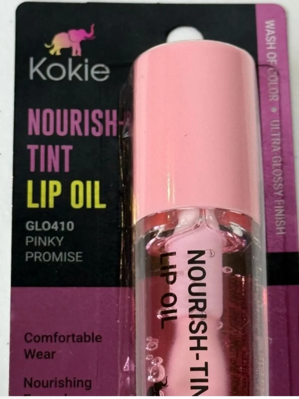 Kokie Nourish Tint Lip Oil - Pinky Promise GLO410
